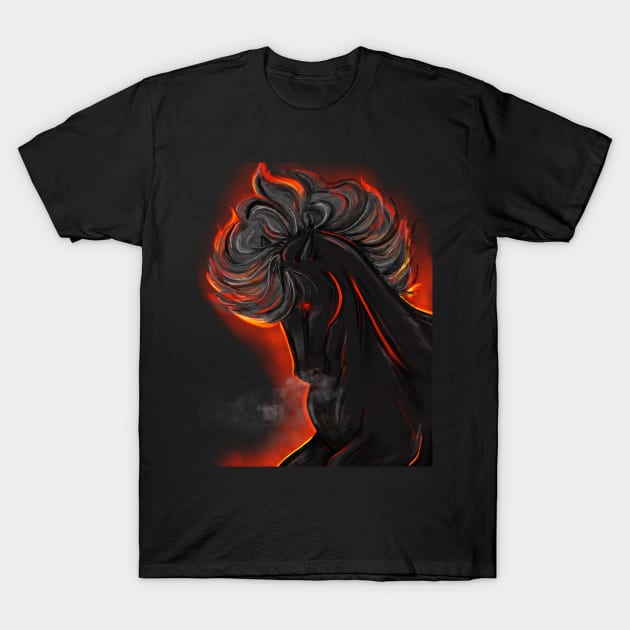 Steed of Hell T-Shirt by Whettpaint